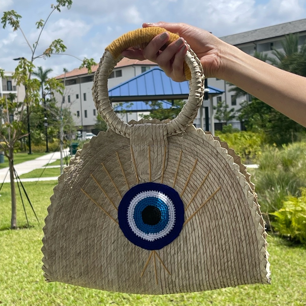 Bolso playero estilo taco. Hecho a mano. Producto de Mexico.
